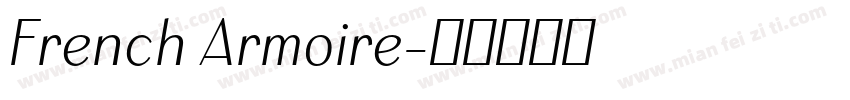 French Armoire字体转换
